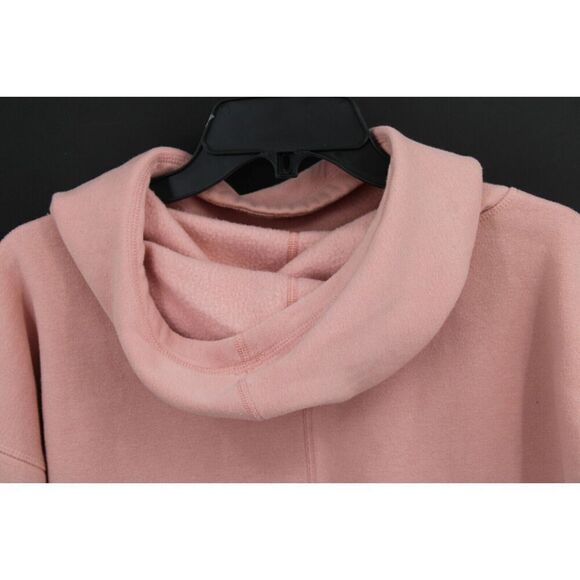 Zyia Sweatshirt Womens Medium Pink Oh So Soft Cowl Funnel Neck Hoodie Pockets - Picture 6 of 8